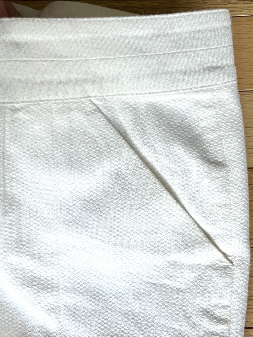 ANNIE GRIFFIN Cotton white shorts size 2 - Picture 9 of 9